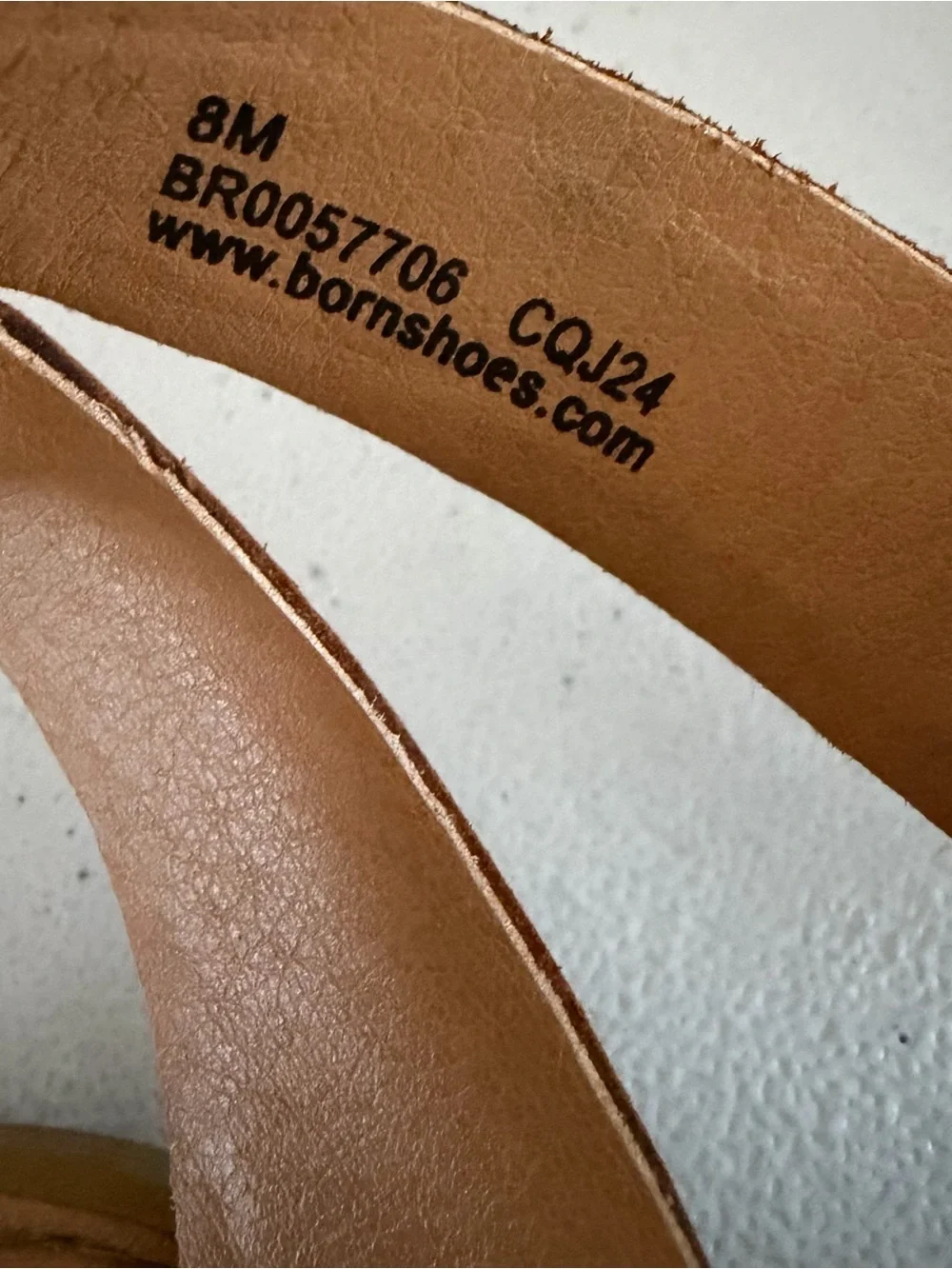 Børn Imogen ankle strap sandals in brown leather.